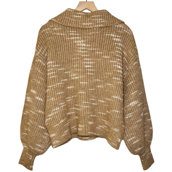 Varley Ridley Dalmation Half-Zip Knit in Golden Bronze/Egret - Picture 4 of 7